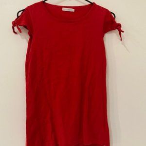 Chaiken Red Shirt Knot Sleeve S